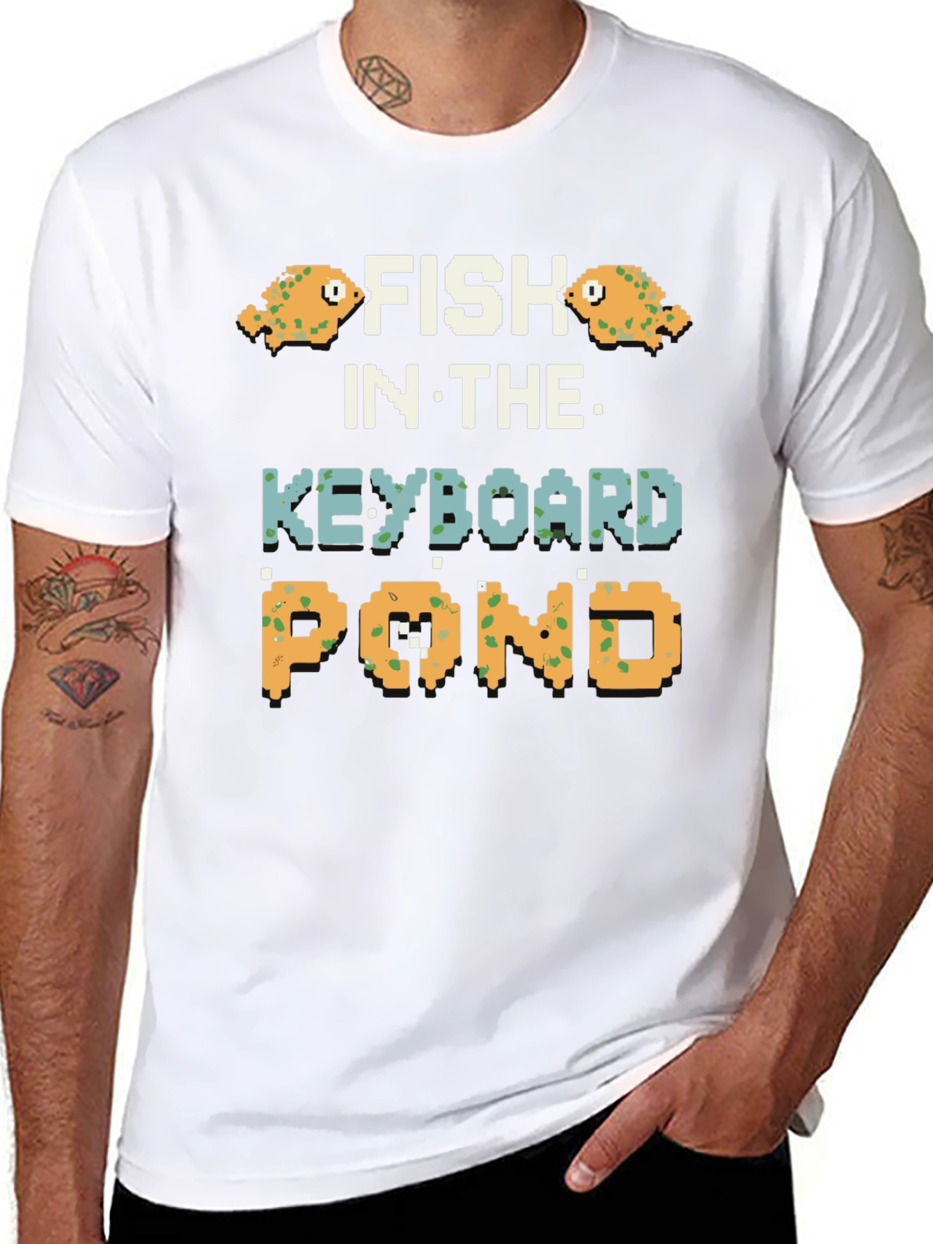 Fish in the Keyboard Pond Graphic Tee