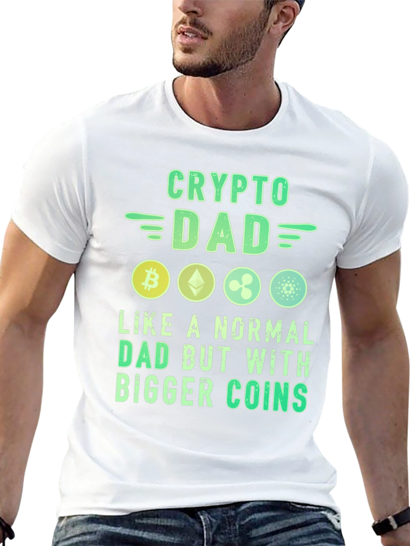 Crypto Dad T-Shirt Bitcoin Lover Tee