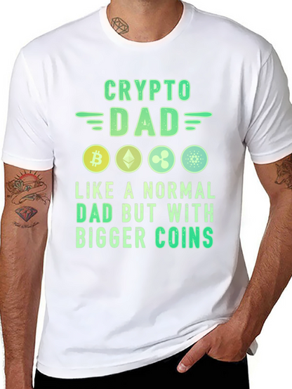 Crypto Dad T-Shirt Bitcoin Lover Tee