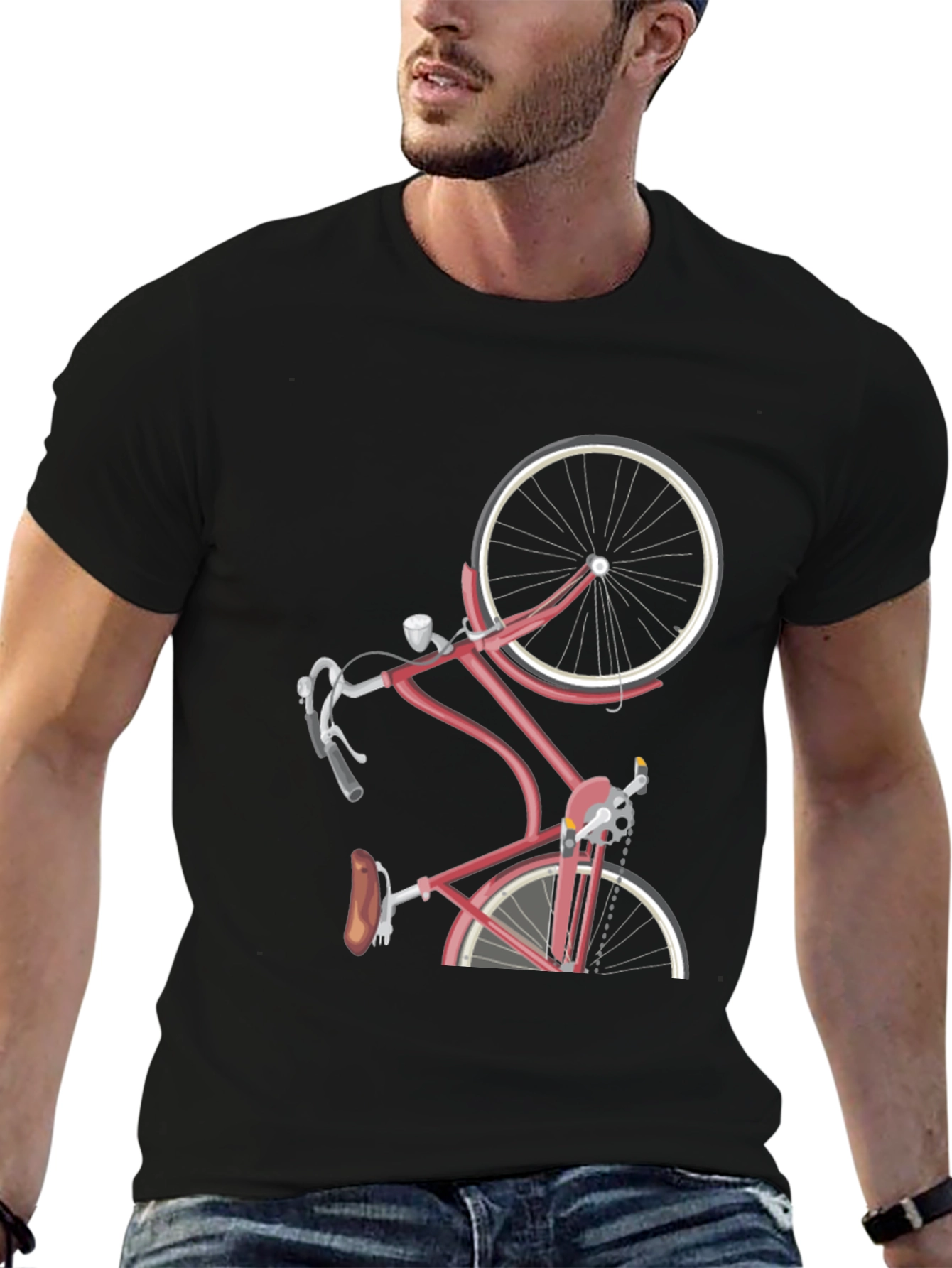 Stylish Bicycle Graphic T-Shirt - Unique Design