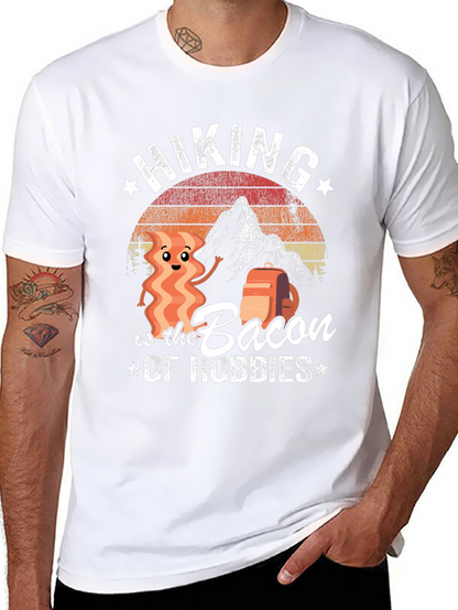 Hiking is the Bacon of Hobbies Graphic T-Shirt
