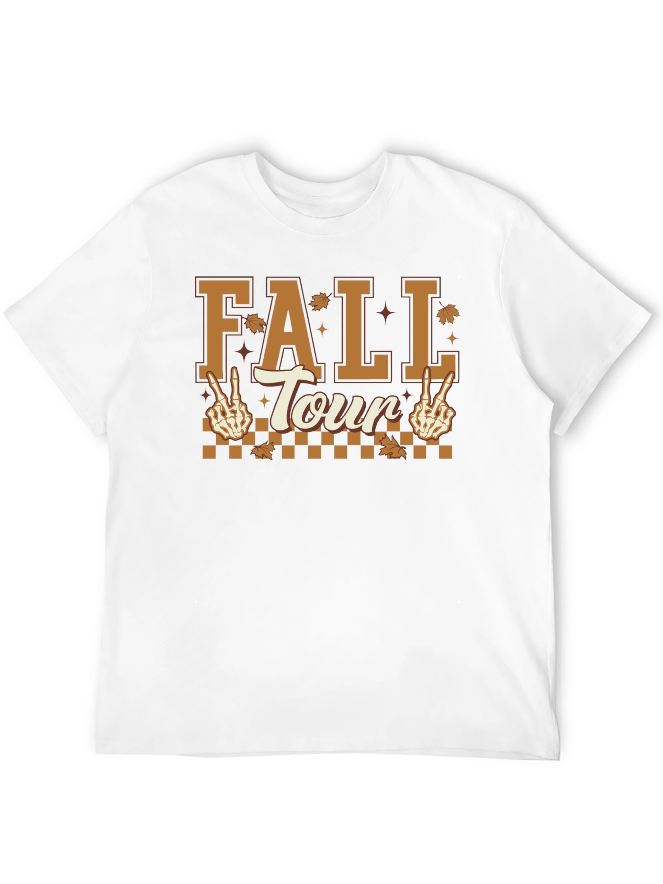 Fall Tour Skeleton Peace Sign T-Shirt