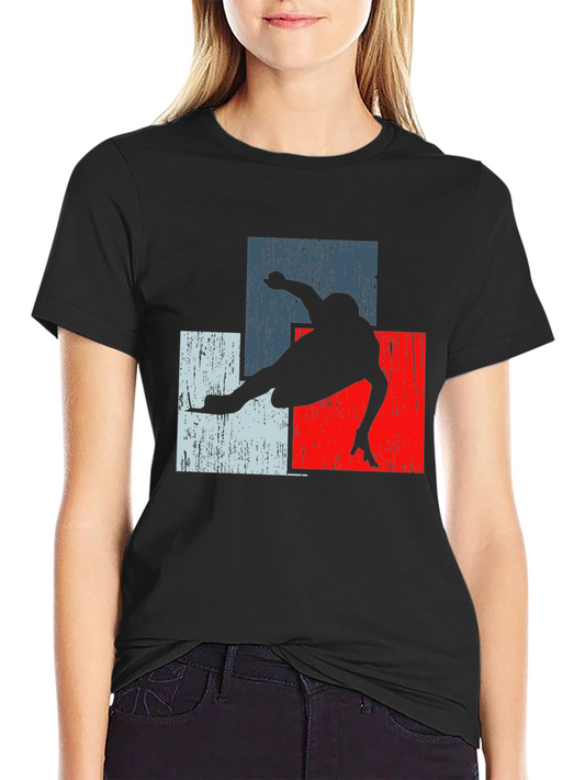 Retro Skater Tee - Black Graphic T-Shirt