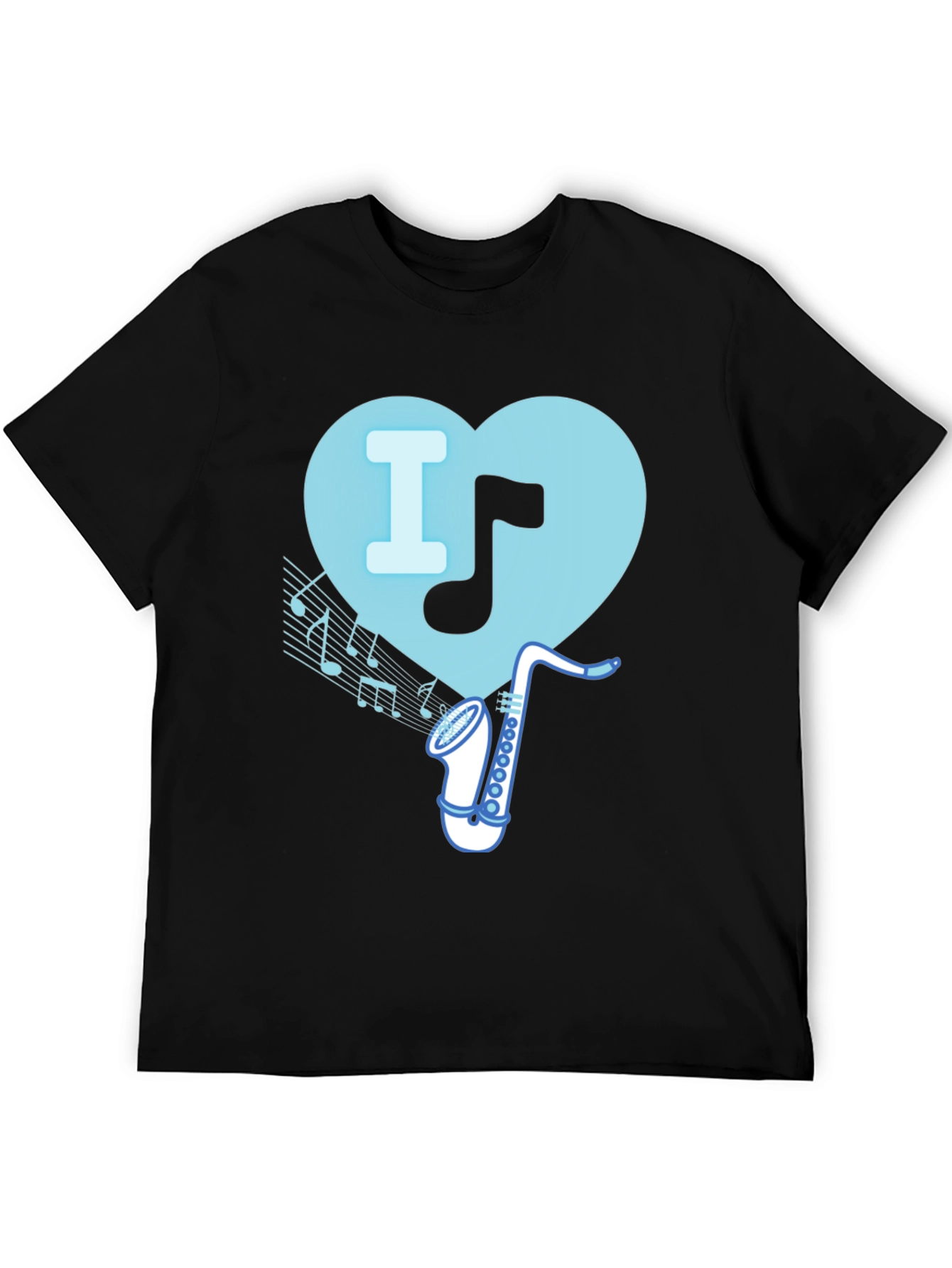 I Heart Saxophone T-Shirt - Music Lover Tee