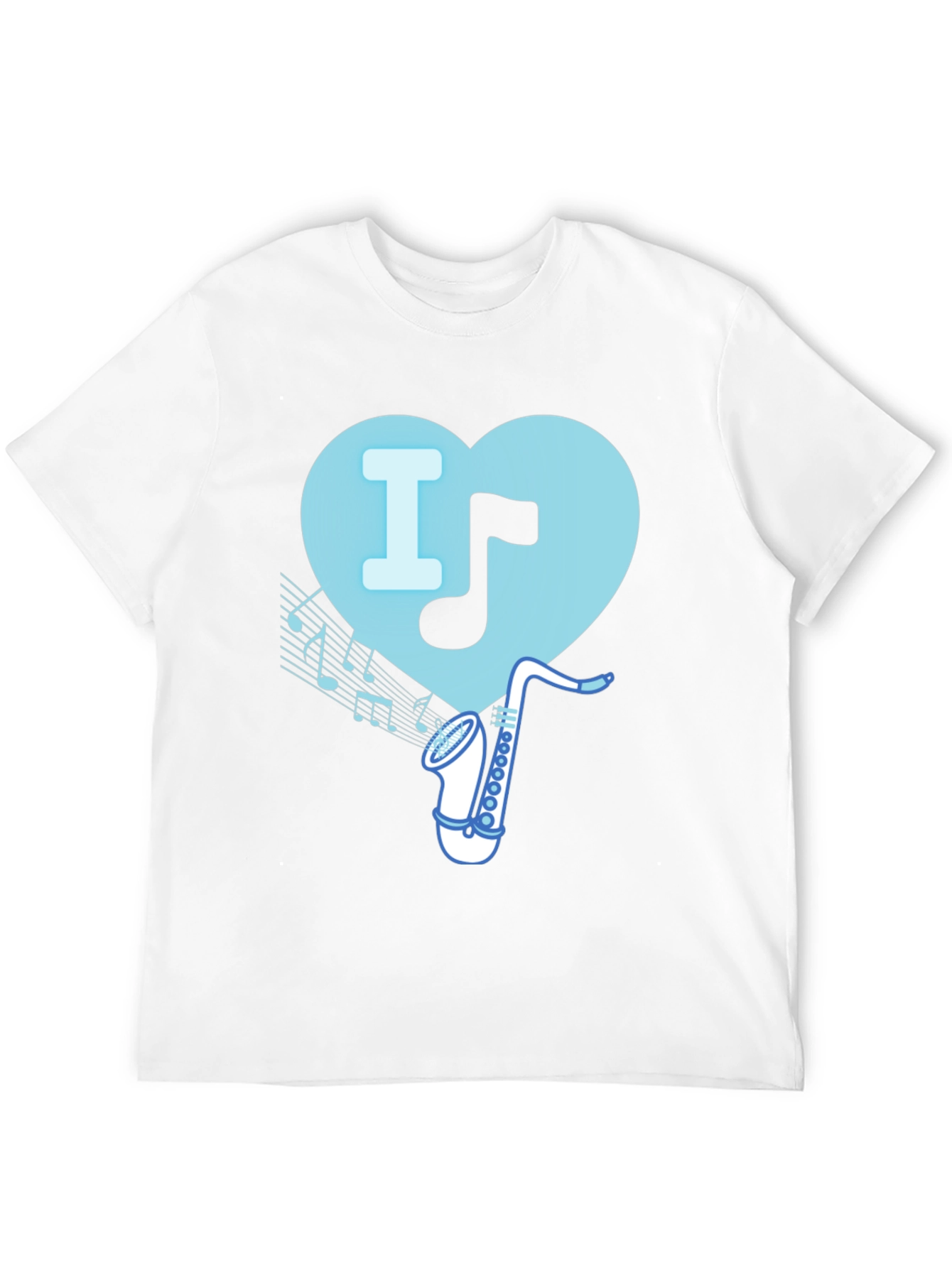 I Heart Saxophone T-Shirt - Music Lover Tee