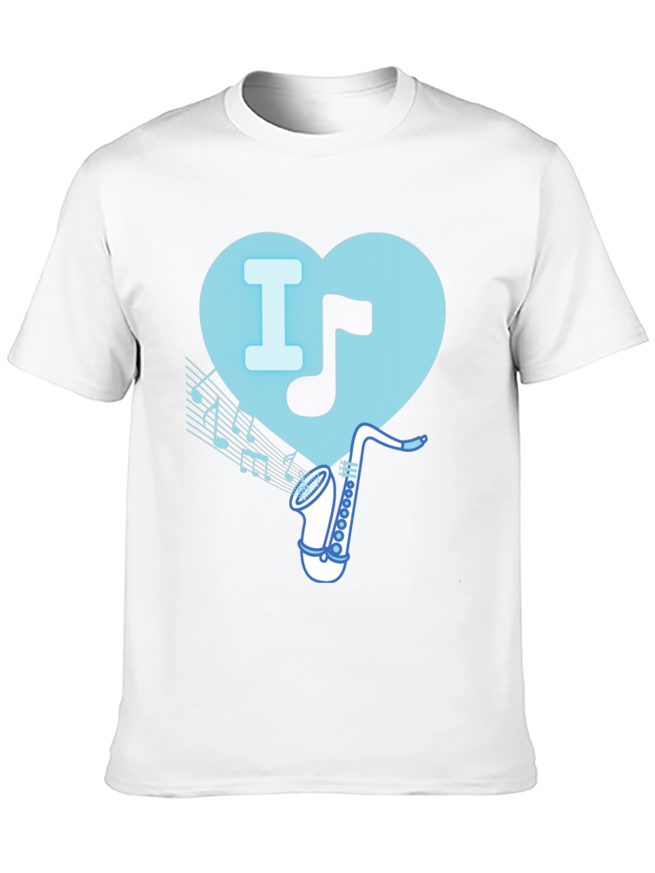 I Heart Saxophone T-Shirt - Music Lover Tee