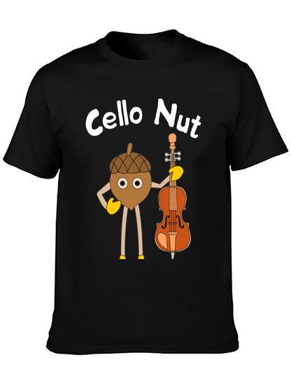 Cello Nut Graphic Tee - Musician Humor