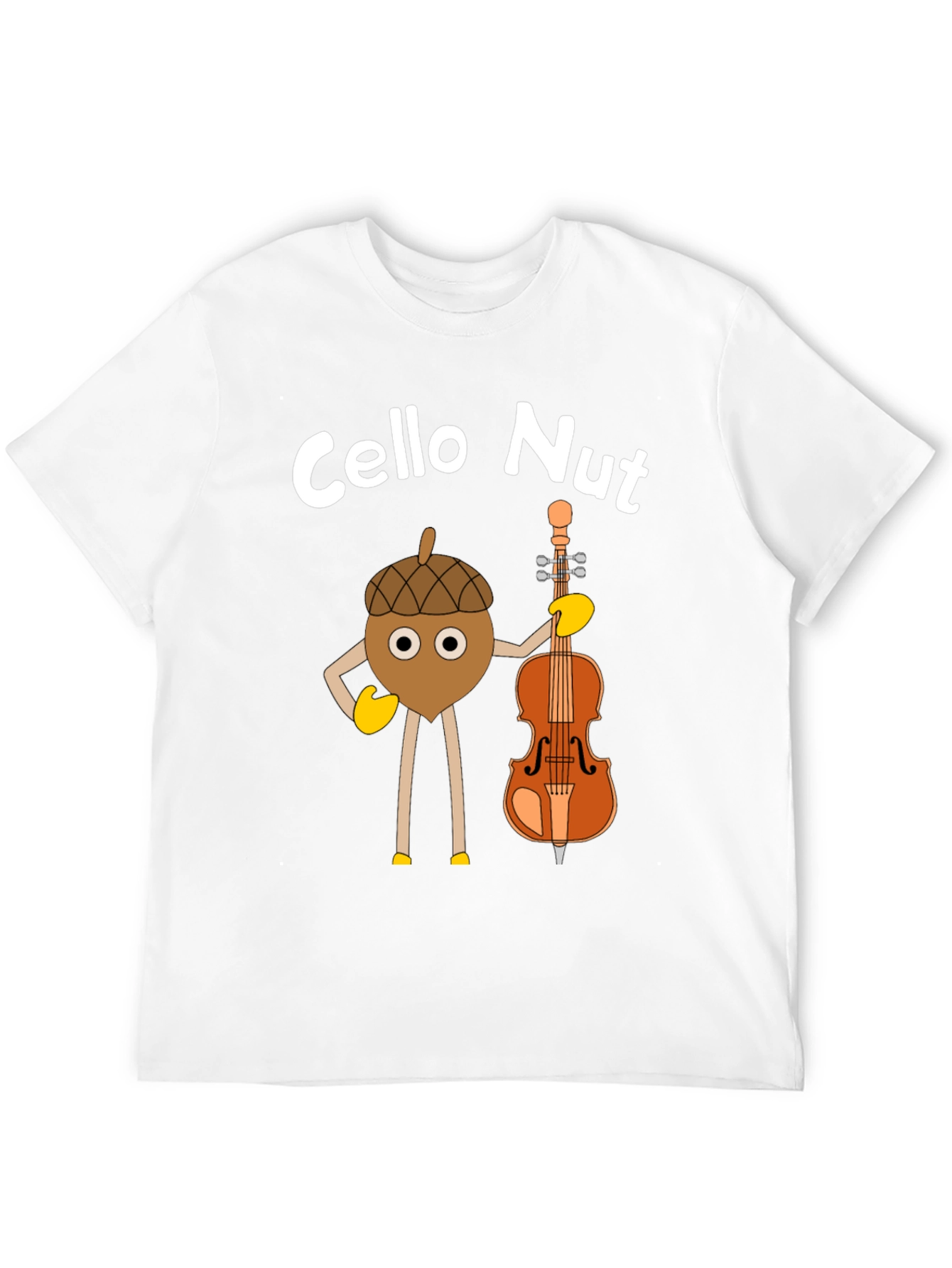 Cello Nut Graphic Tee - Musician Humor