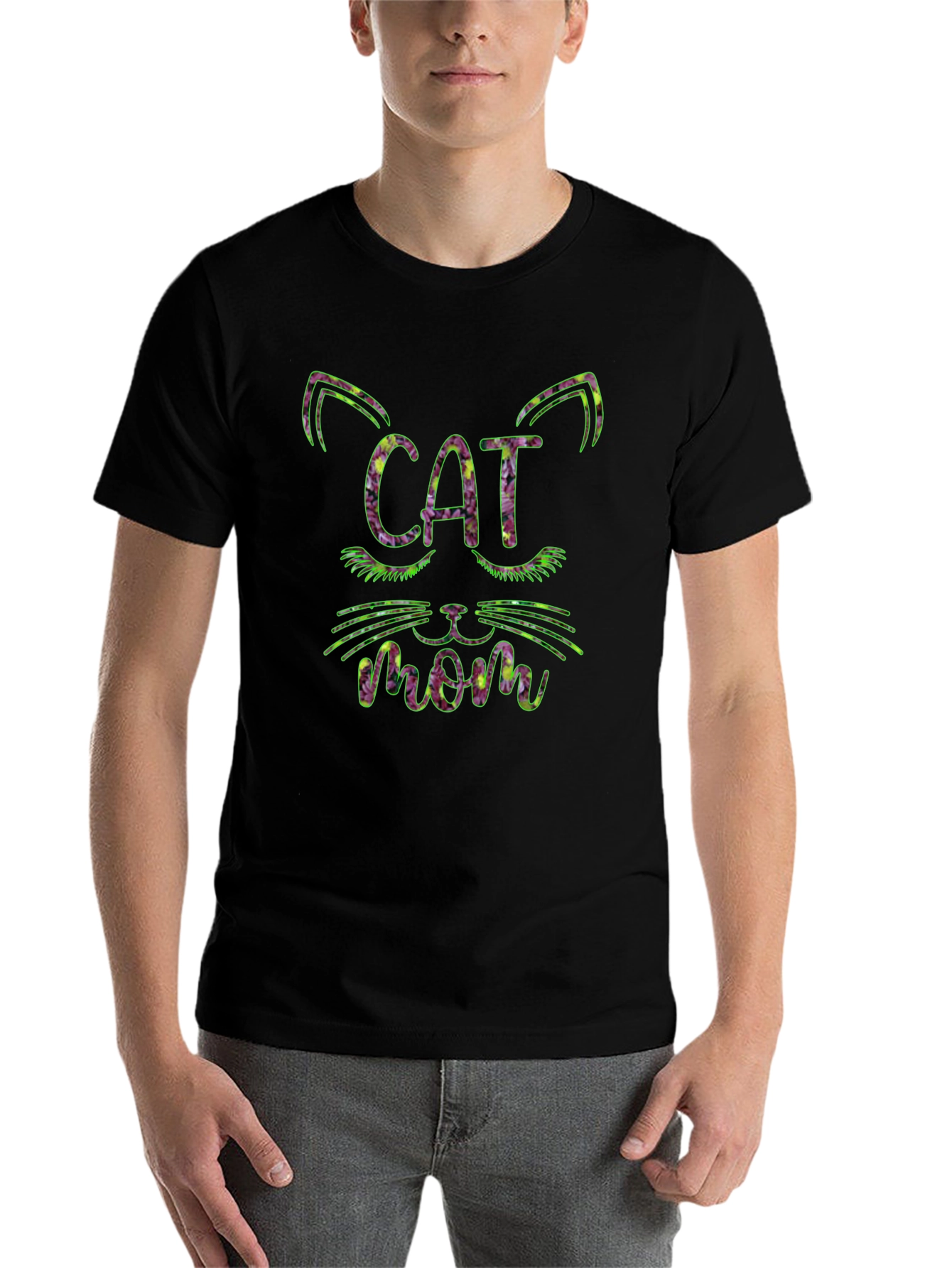 Cat Mom Floral T-Shirt
