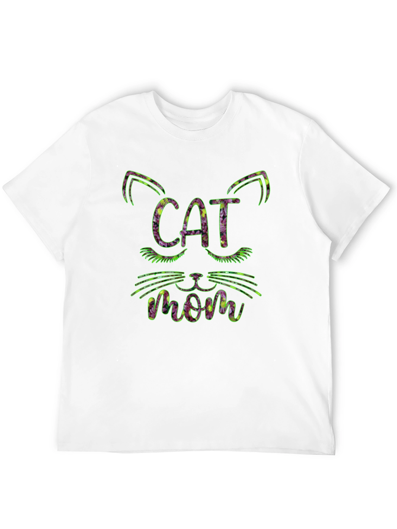 Cat Mom Floral T-Shirt