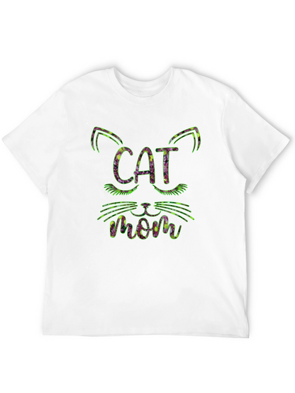 Cat Mom Floral T-Shirt