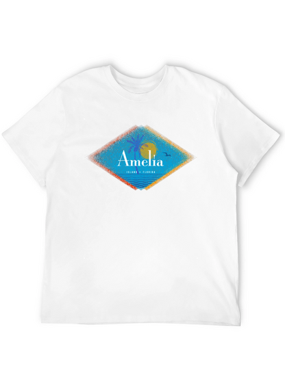 Amelia Island Florida T-Shirt Black Mens