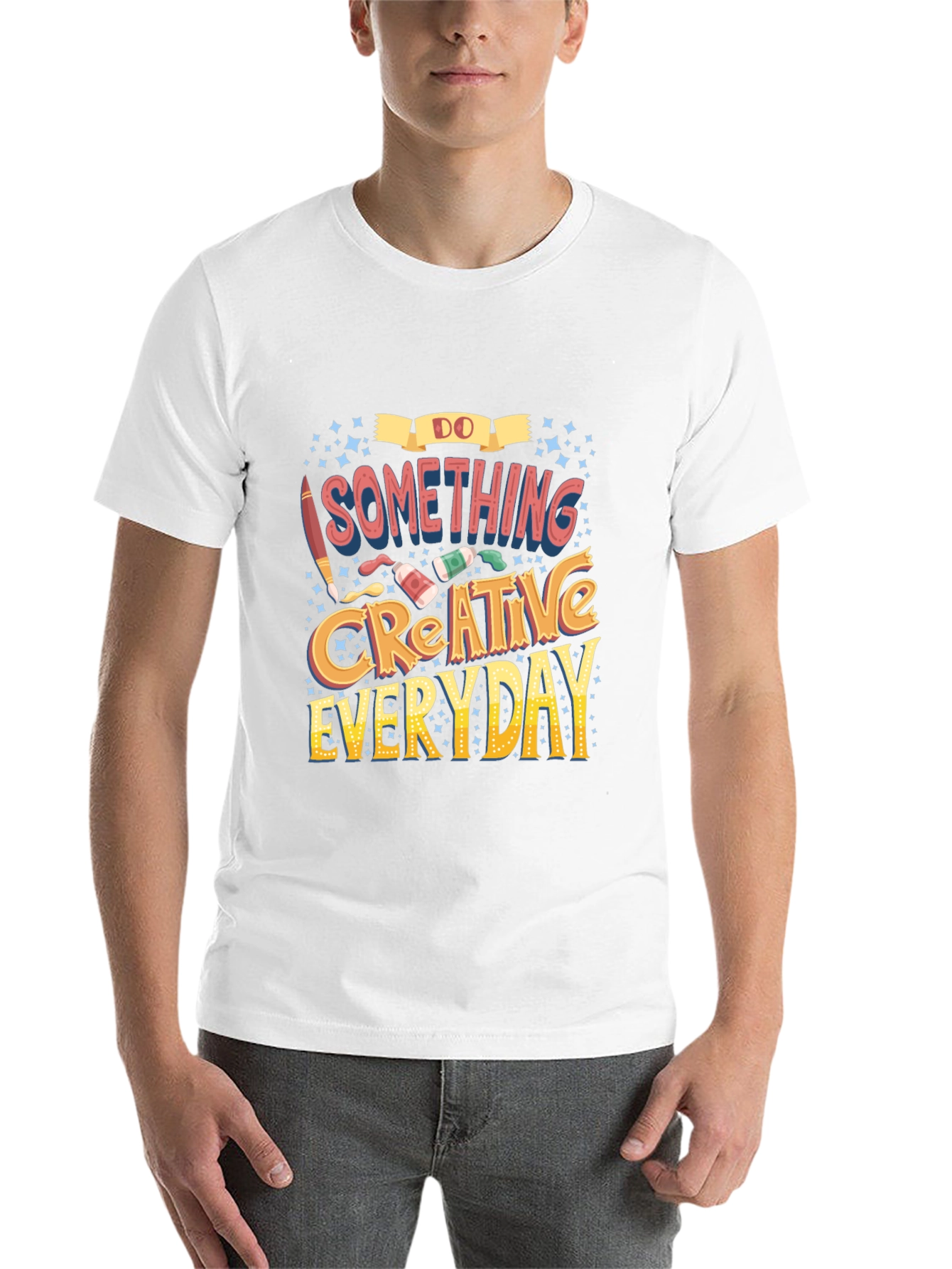 Do Something Creative Everyday Black Graphic Tee