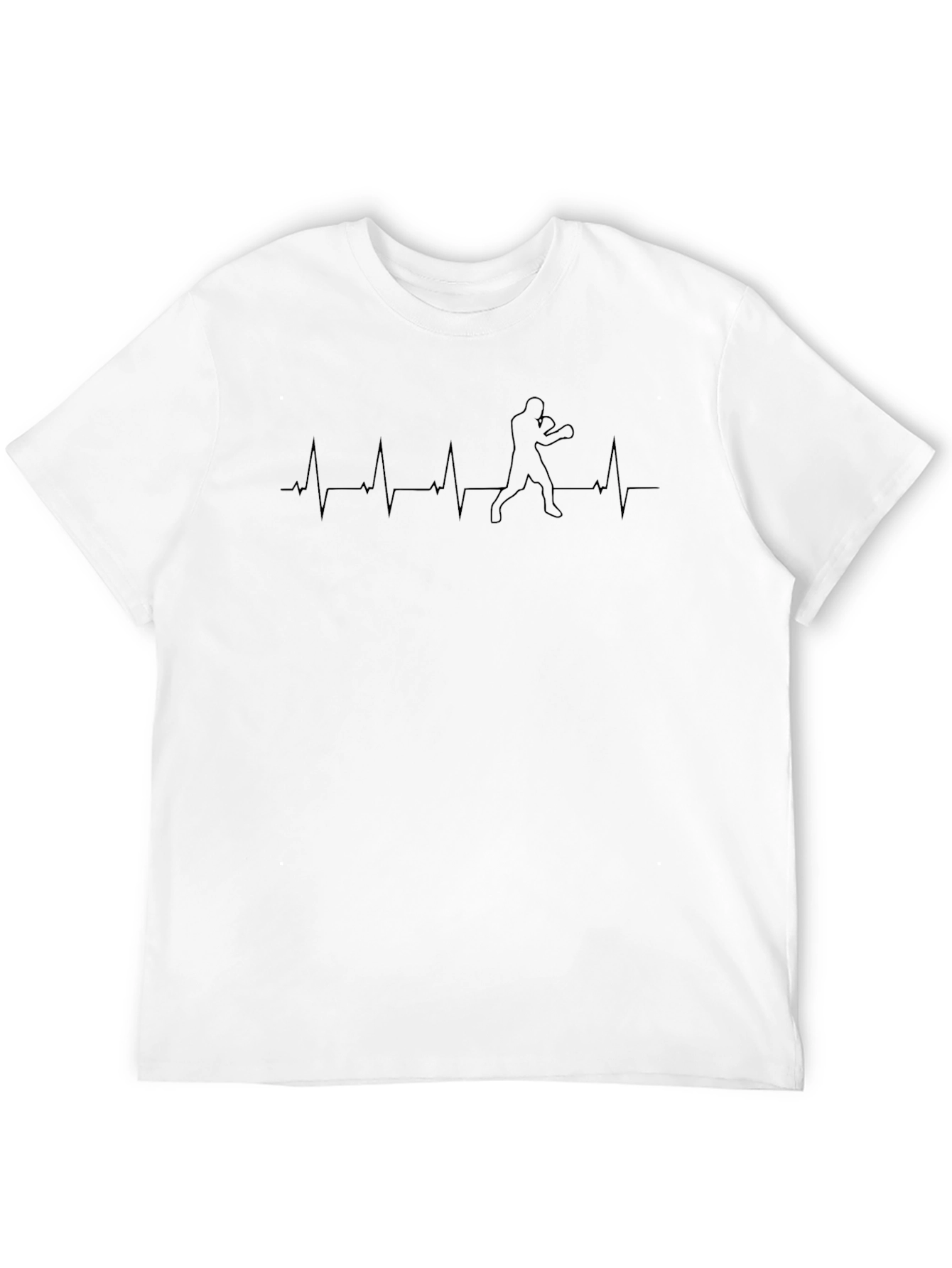 Boxer Heartbeat T-Shirt - Black
