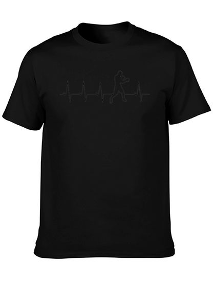 Boxer Heartbeat T-Shirt - Black