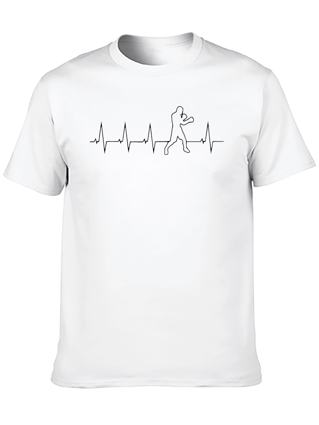 Boxer Heartbeat T-Shirt - Black