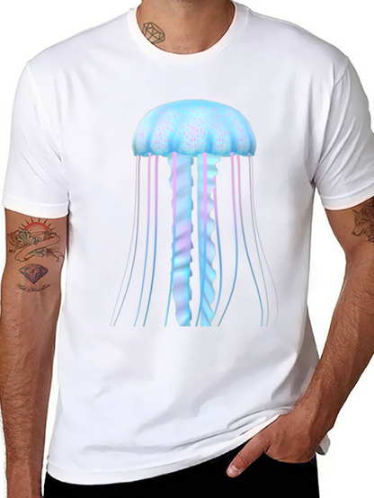 Jellyfish Graphic Tee - Black Cotton Comfort