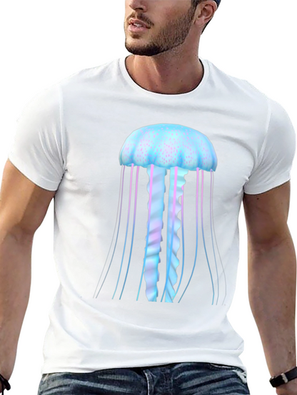 Jellyfish Graphic Tee - Black Cotton Comfort