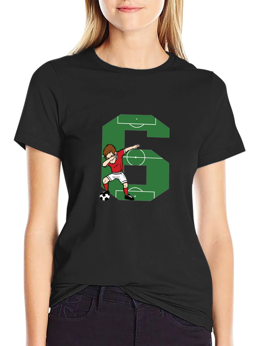 Soccer Number 6 Dab T-Shirt
