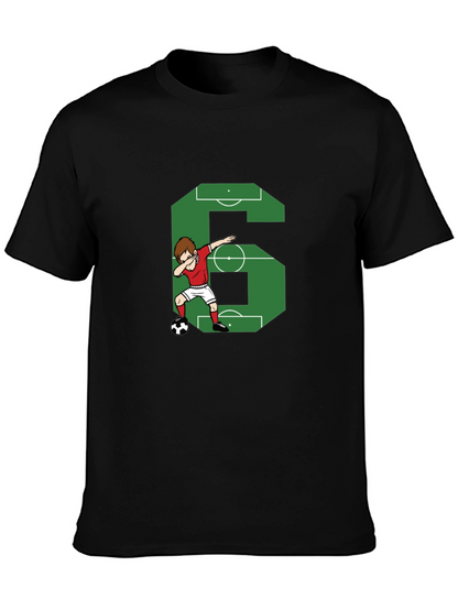 Soccer Number 6 Dab T-Shirt