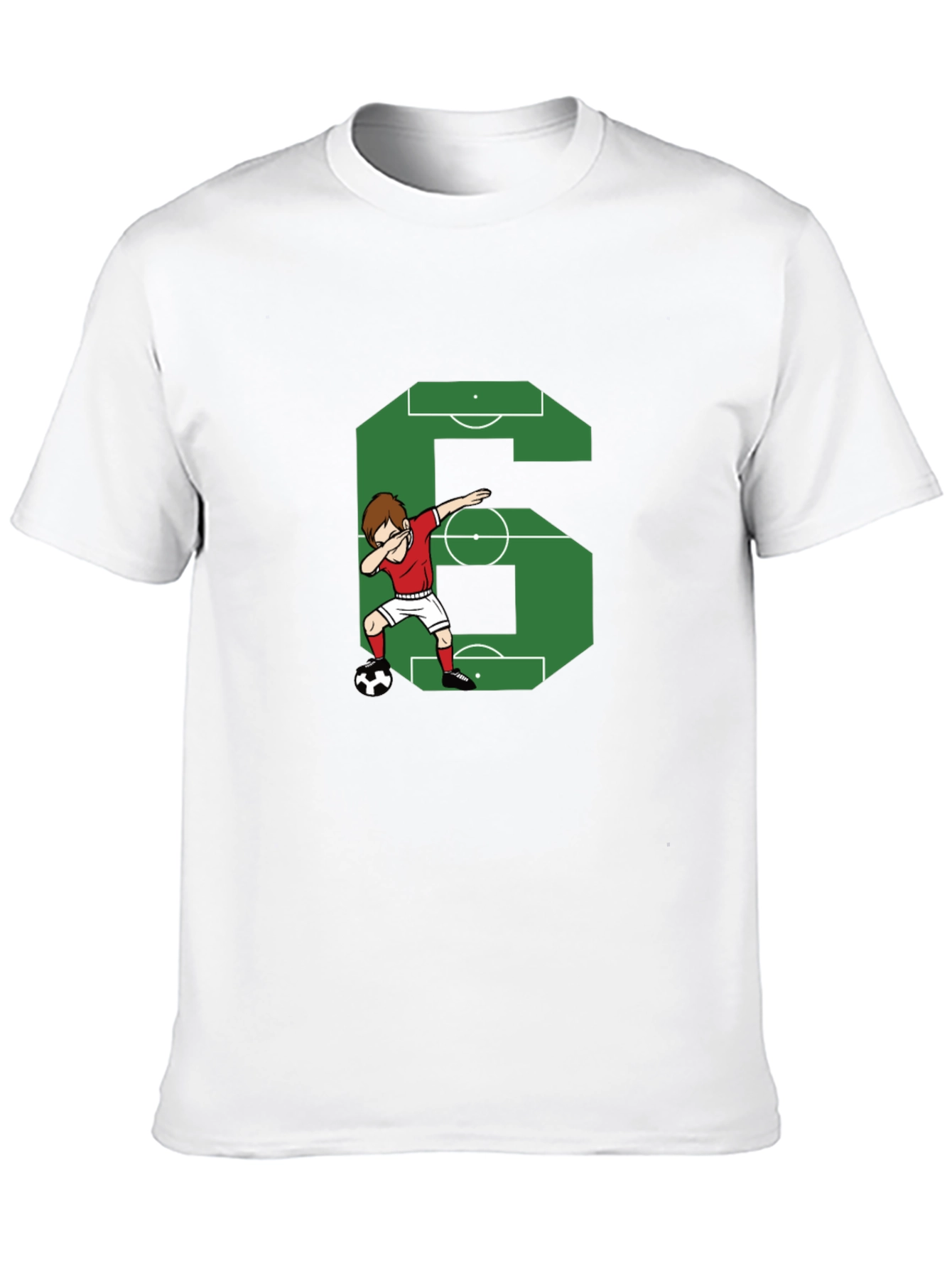 Soccer Number 6 Dab T-Shirt