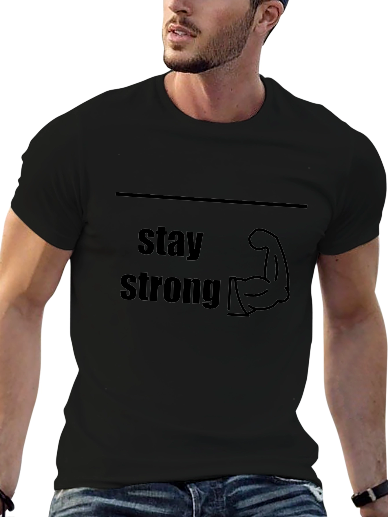 Stay Strong Graphic Tee - Motivational T-Shirt