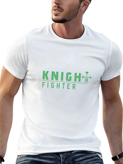 Knight Fighter Graphic T-Shirt - Black