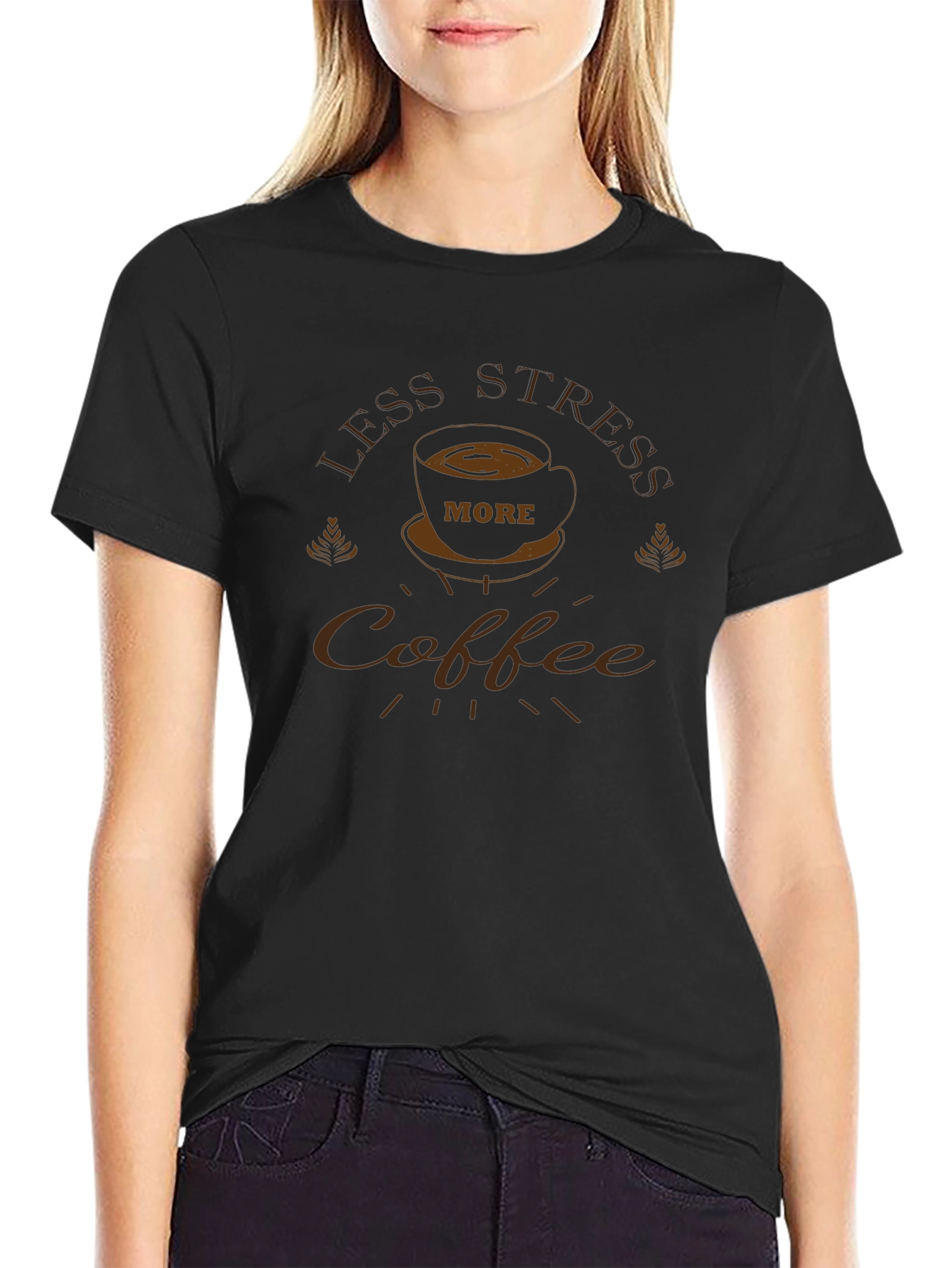 Less Stress More Coffee T-Shirt
