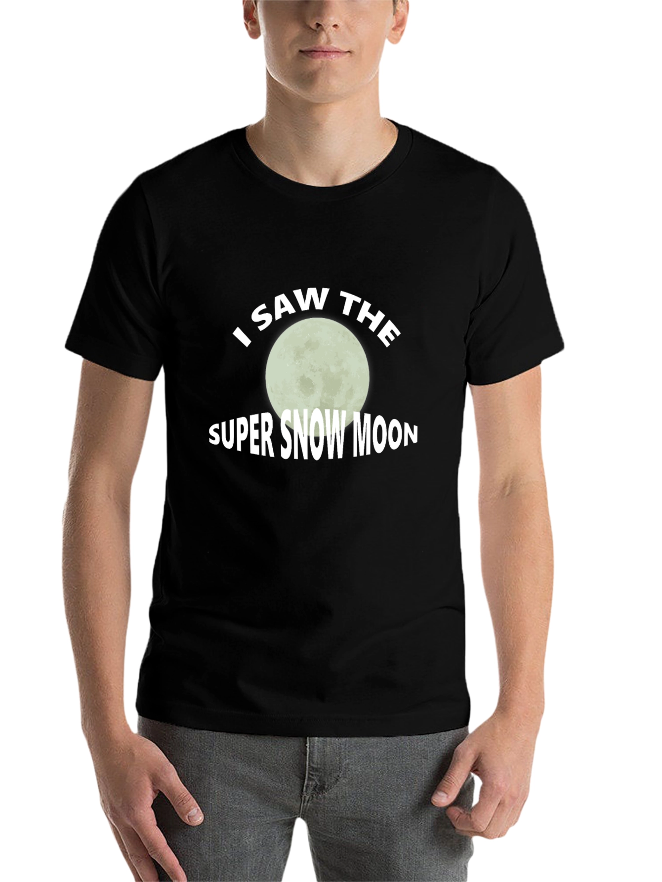 I Saw The Super Snow Moon Graphic Tee