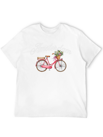Amsterdam Bicycle Graphic Tee - Black