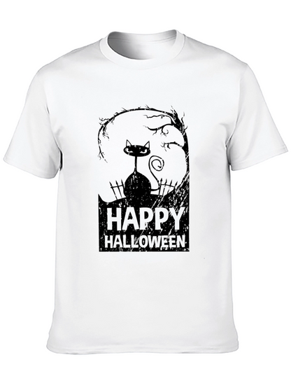 Happy Halloween Black Cat T-Shirt