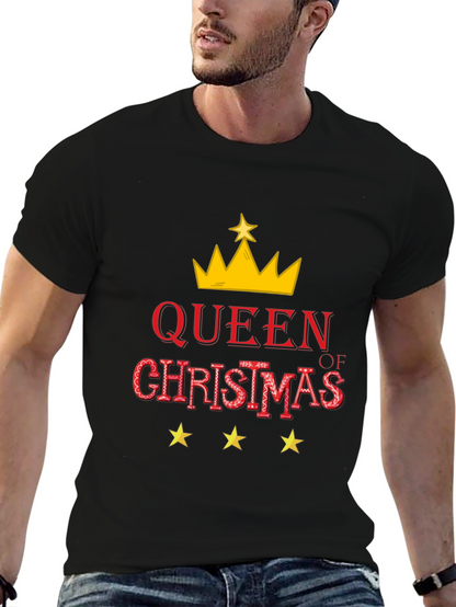 Queen of Christmas Graphic Tee - Holiday Cheer