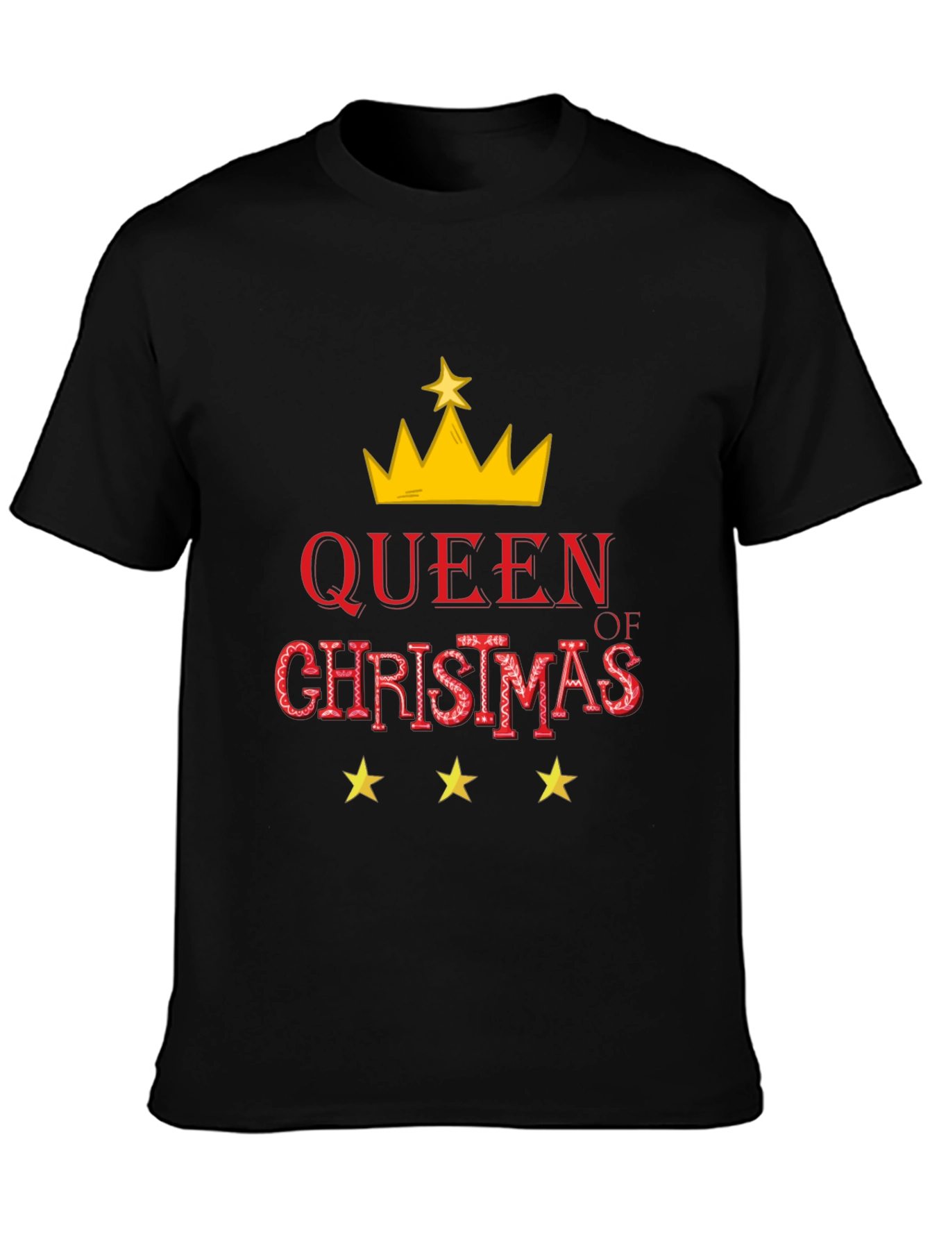 Queen of Christmas Graphic Tee - Holiday Cheer