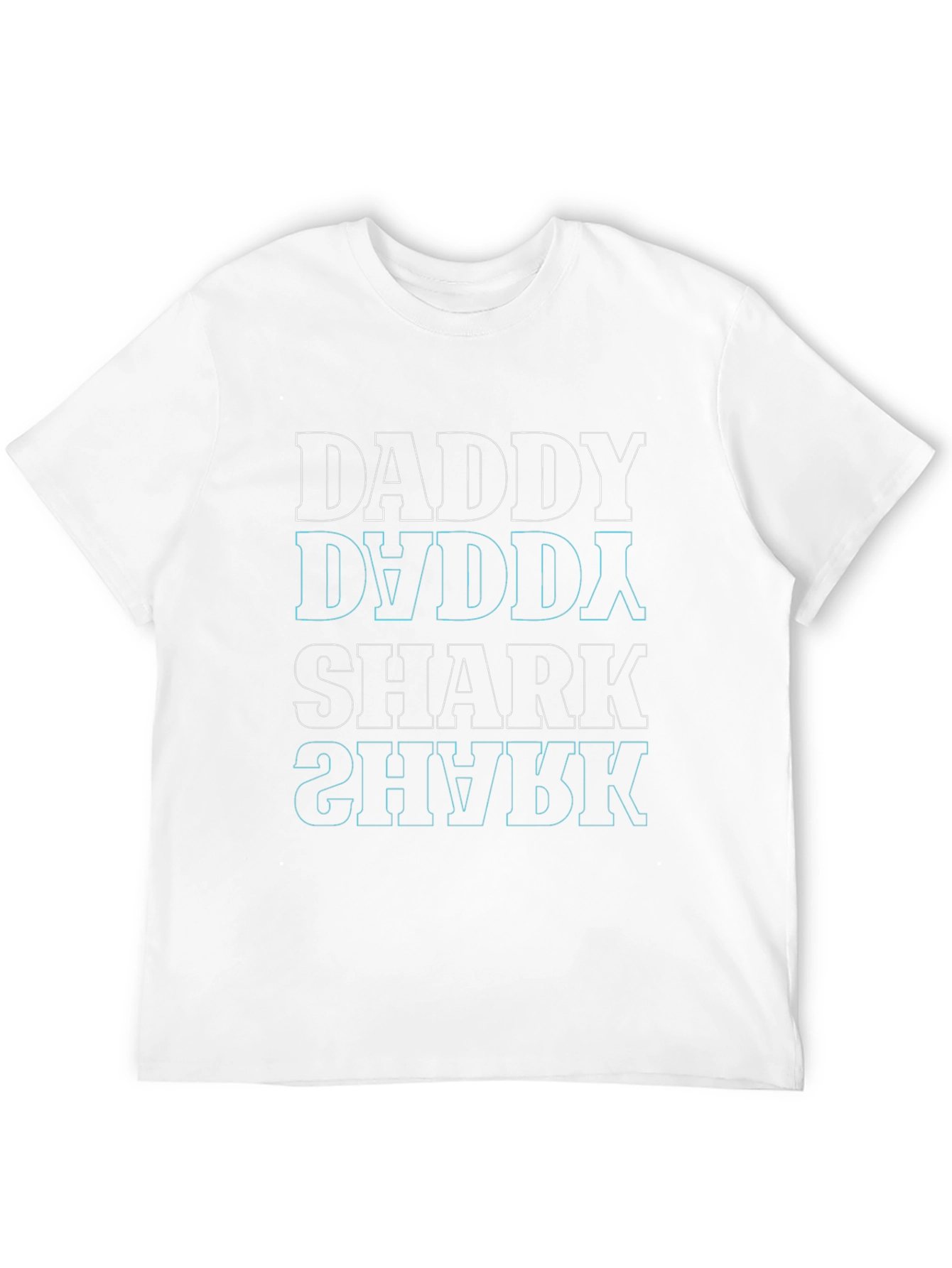 Daddy Shark Graphic Tee - Black Cotton T-Shirt