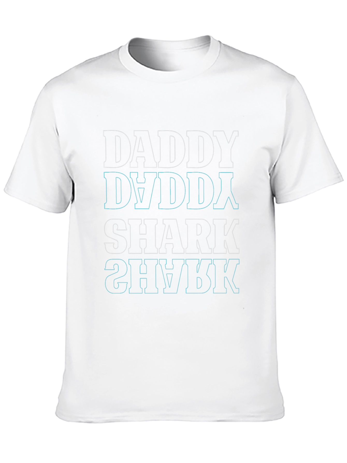 Daddy Shark Graphic Tee - Black Cotton T-Shirt
