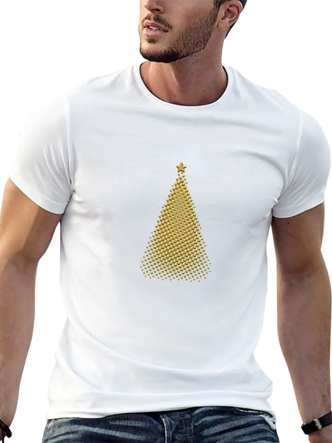 Festive Christmas Tree Graphic Tee - Holiday Style
