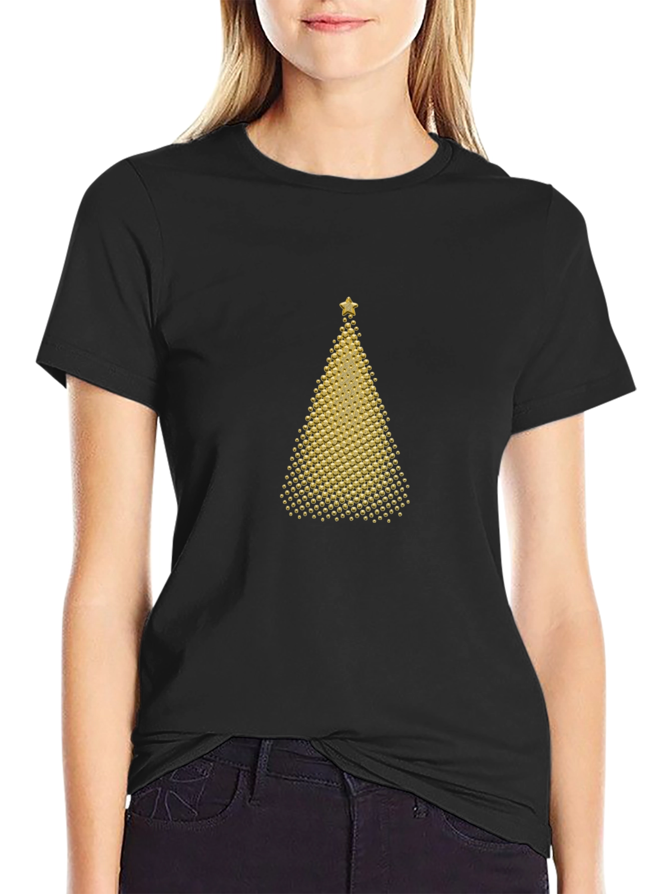 Festive Christmas Tree Graphic Tee - Holiday Style