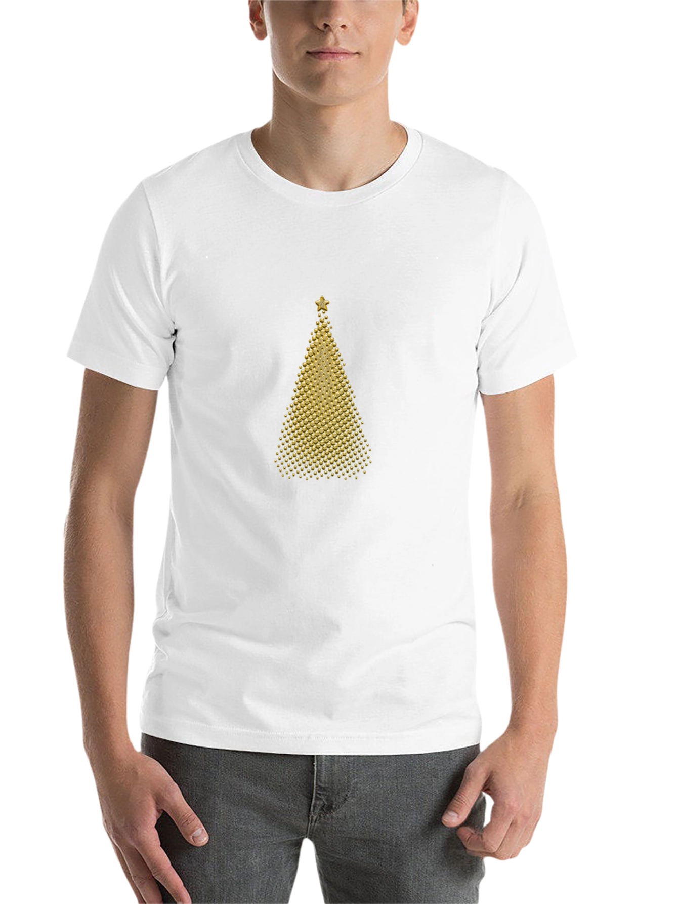 Festive Christmas Tree Graphic Tee - Holiday Style
