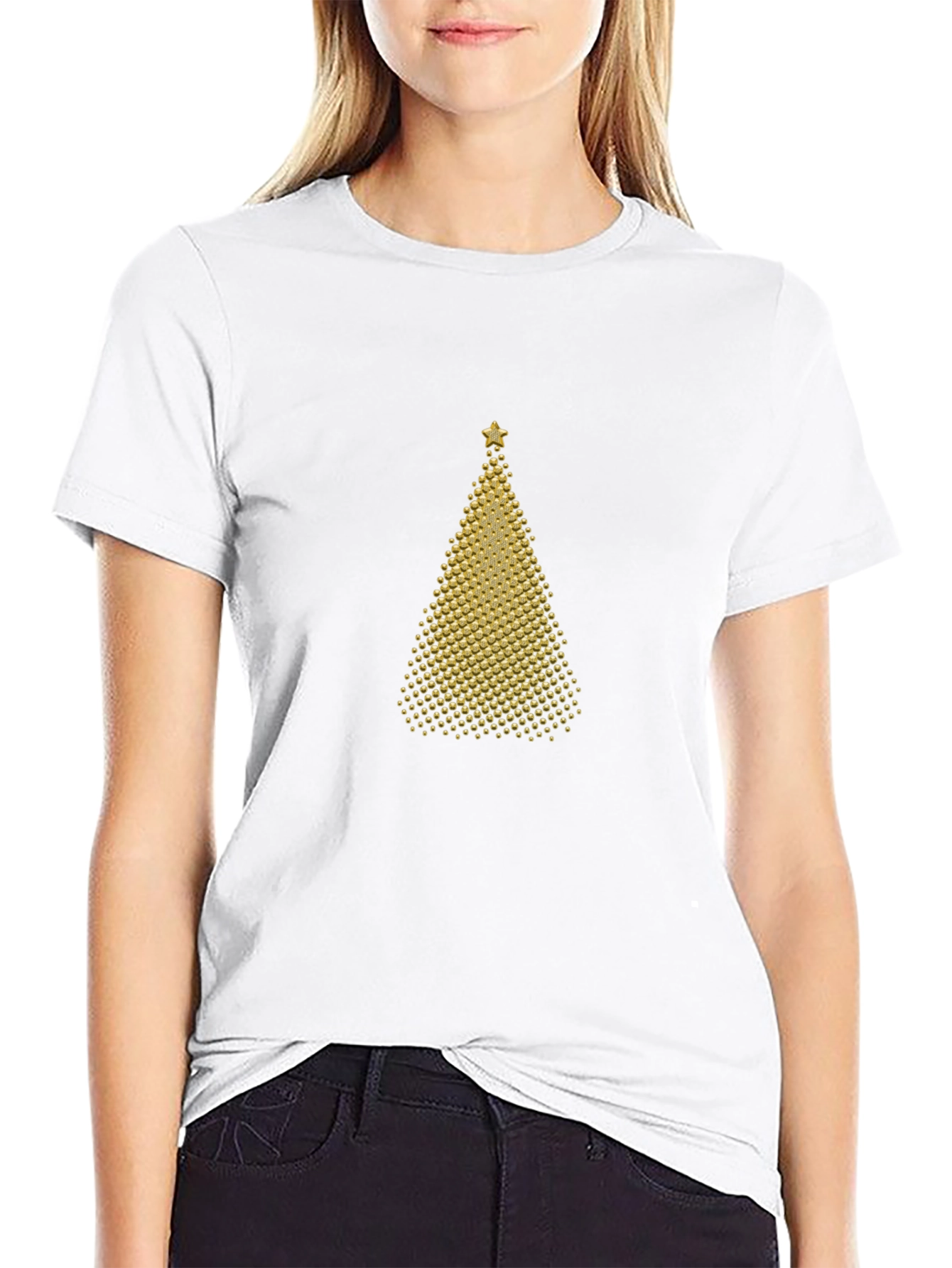 Festive Christmas Tree Graphic Tee - Holiday Style