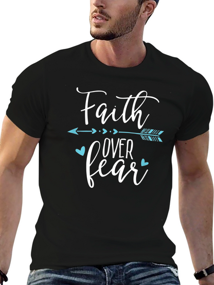 Faith Over Fear Graphic Tee - Black