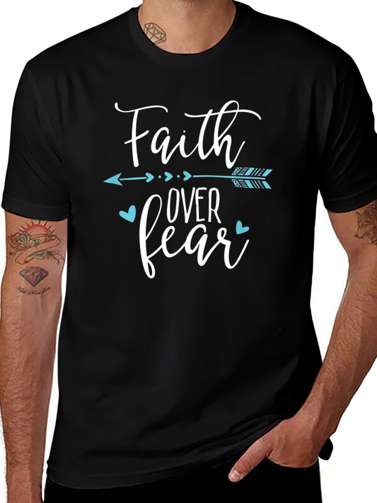 Faith Over Fear Graphic Tee - Black