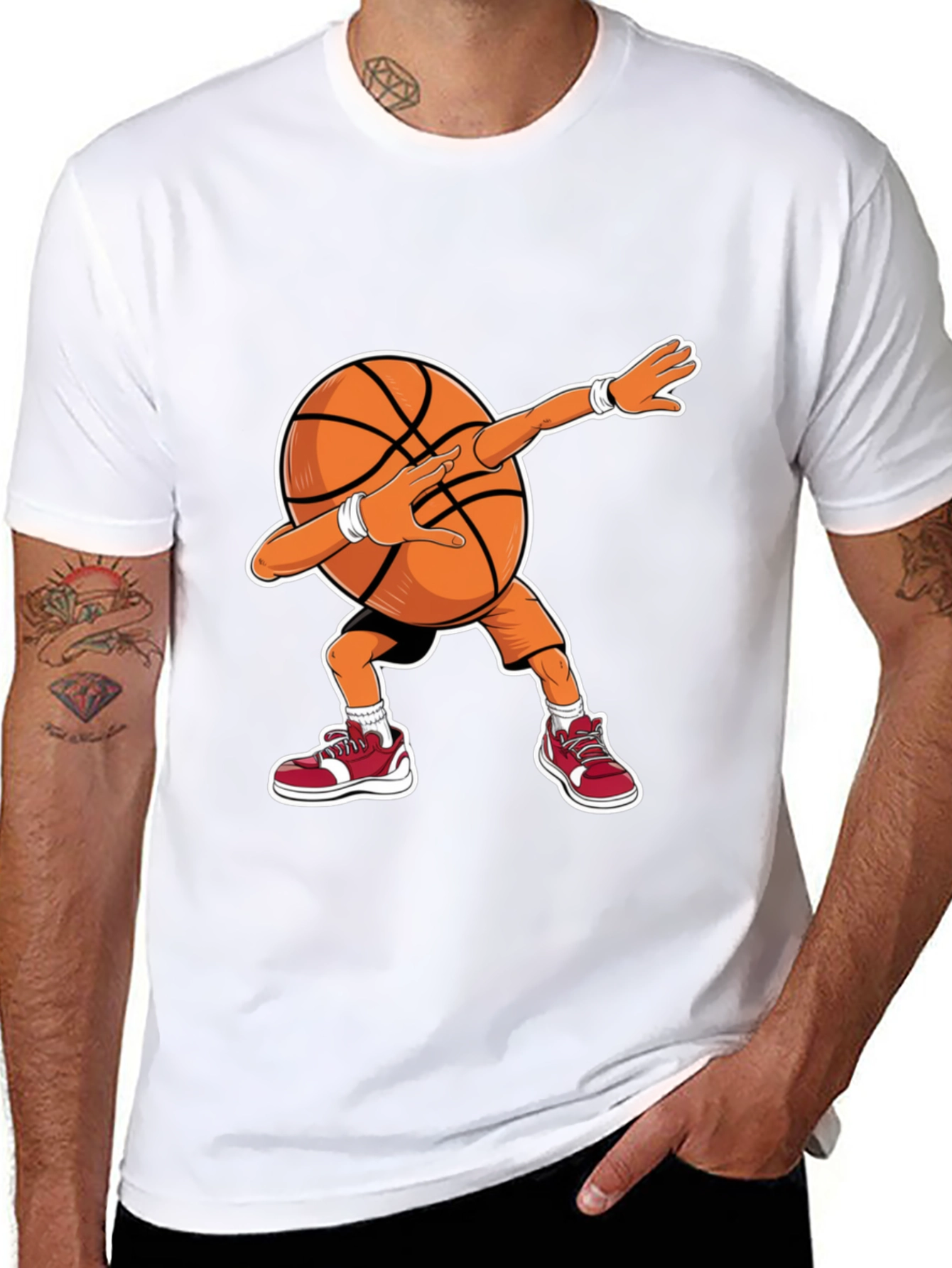 Dabbing Basketball Graphic Tee