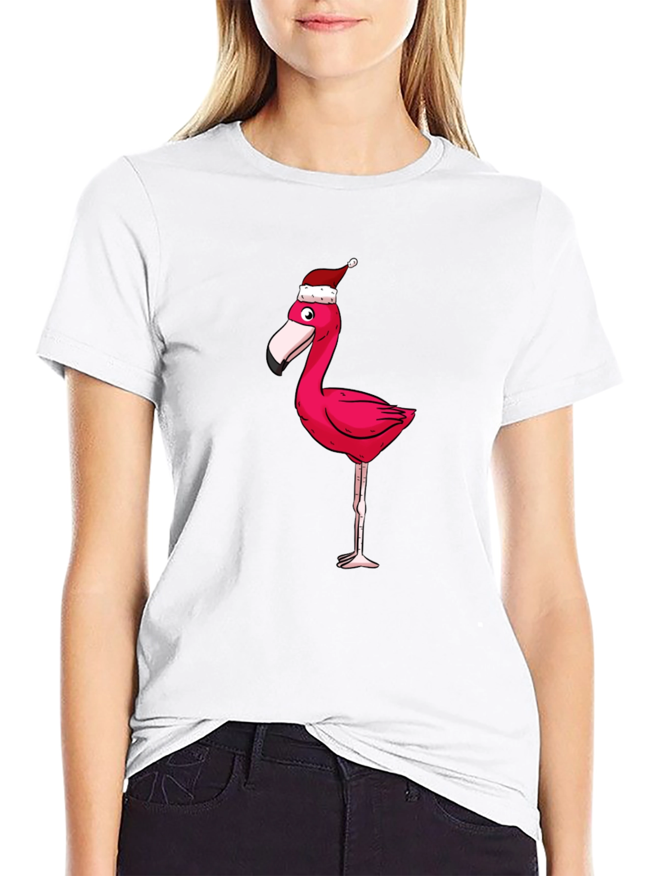 Festive Flamingo Graphic Tee