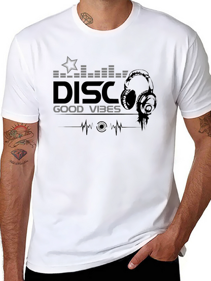 Disco Good Vibes Black T-Shirt