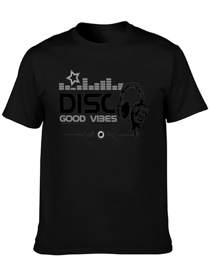 Disco Good Vibes Black T-Shirt