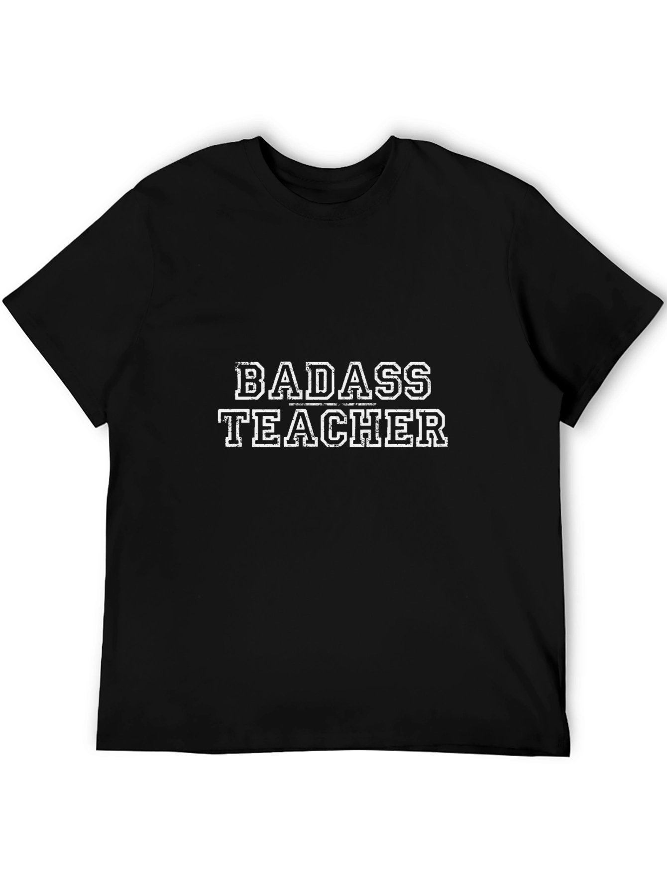 Badass Teacher T-Shirt - Black Graphic Tee