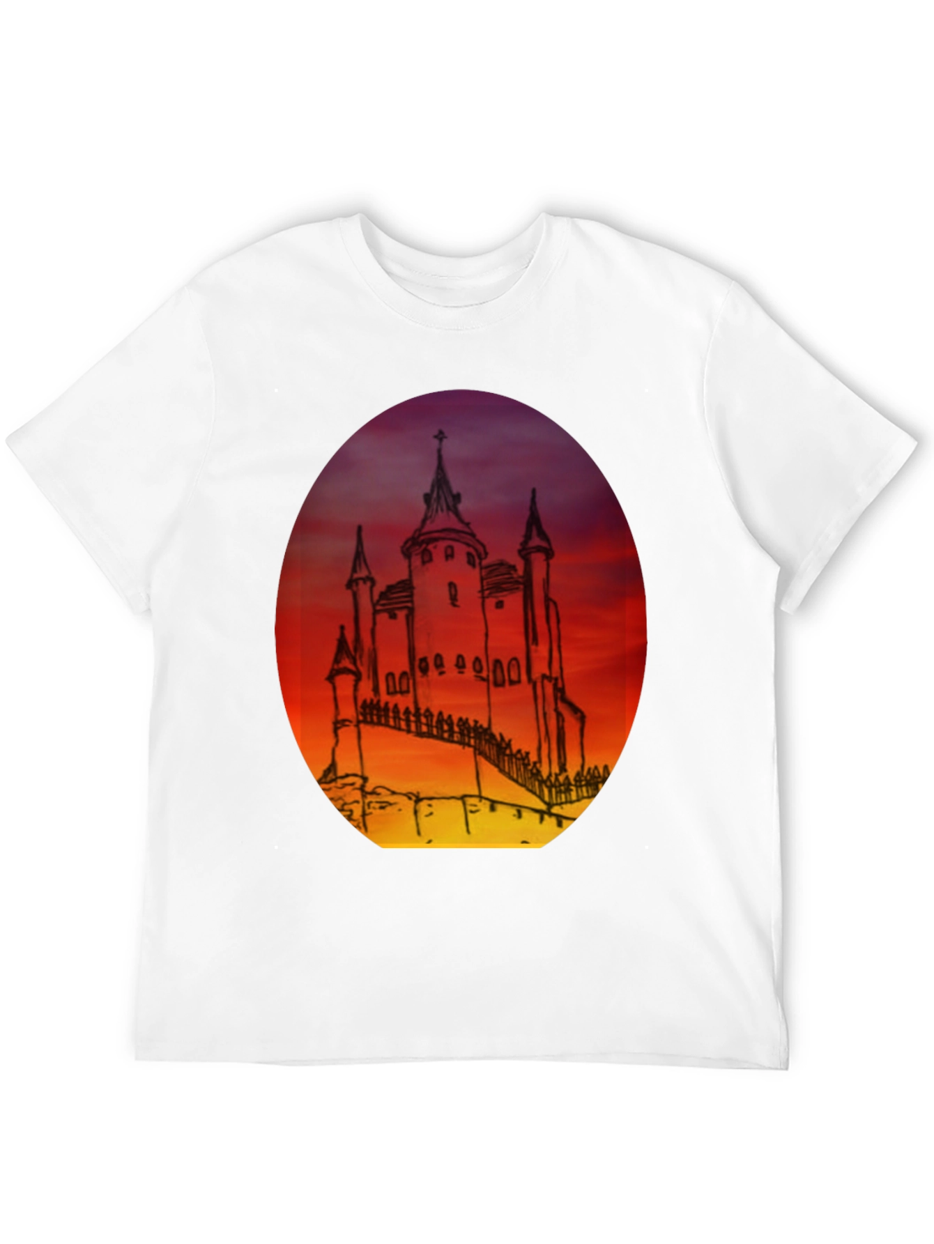 Castle Sunset Graphic Tee