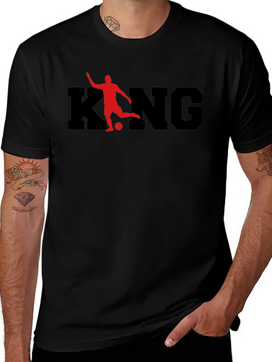 King Soccer Graphic Tee - Black