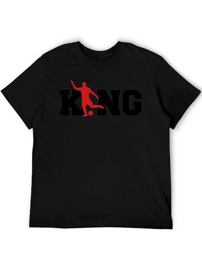King Soccer Graphic Tee - Black