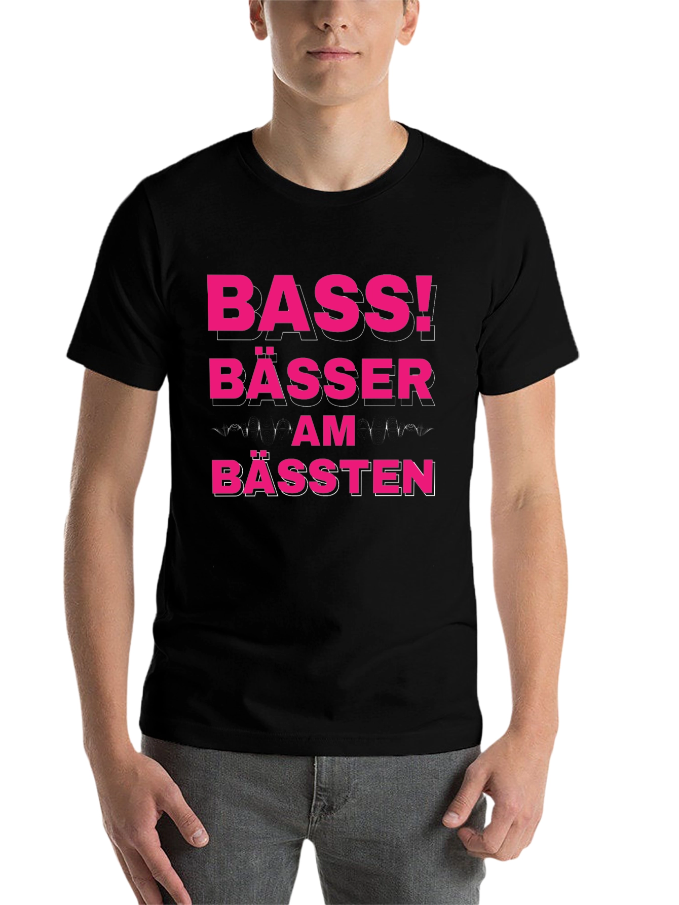Bass! Bässer Am Bässten Funny German T-Shirt